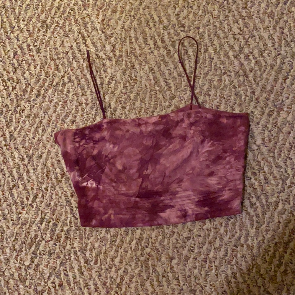 American eagle bleach dye tank top